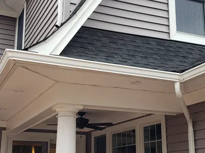 5-inch gutter corner installation - Need: 400x300px image showing 5-inch gutter corner detail and installation